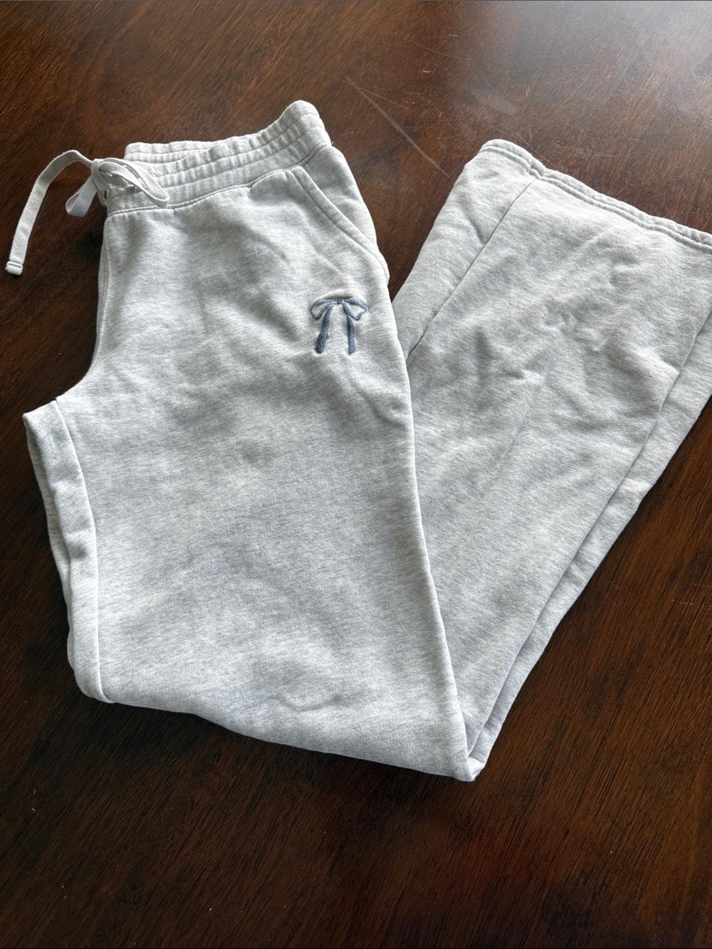 Hollister Light Gray Sweatpants with Subtle Logo